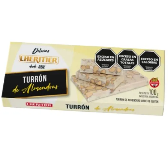  Turron de almendras lheritier x100gr